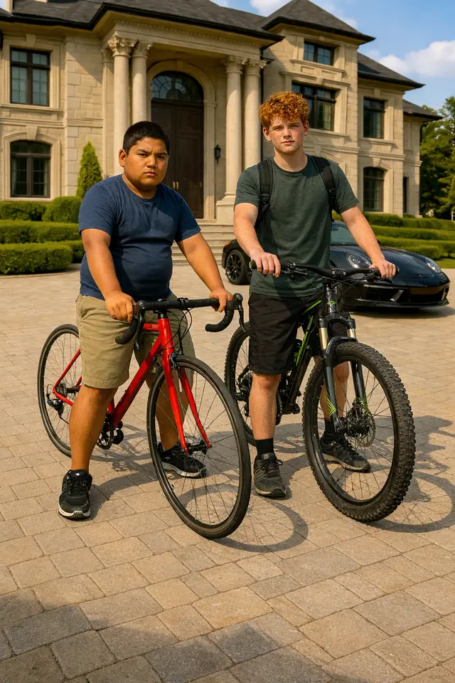 Wolf Wilson und Ronald O'Kinsey auf ihren Fahrrädern